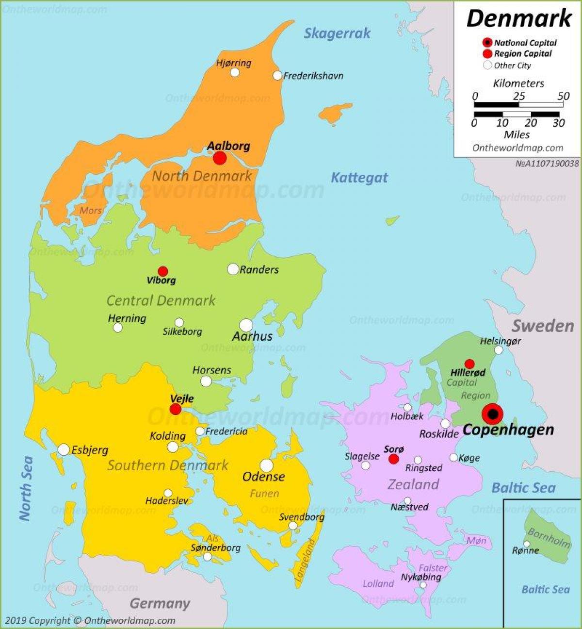 Mappa della capitale della Danimarca